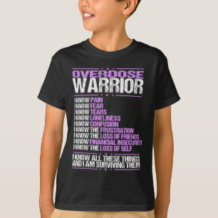 Camiseta Conciencia sobre la sobredosis Conozco Sobrevivien