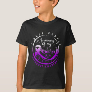 Camiseta Conciencia sobre la sobredosis de drogas en memori