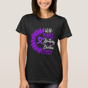 Camiseta Conciencia sobre la sobredosis de drogas en memori