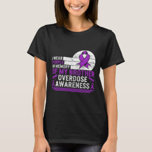 Camiseta Conciencia sobre la sobredosis de drogas en memori