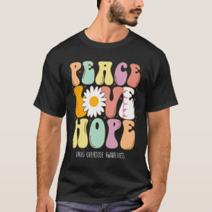 Camiseta Conciencia sobre la sobredosis de drogas Paz Amor 