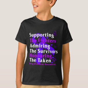 Camiseta Conciencia sobre la sobredosis de drogas que apoya
