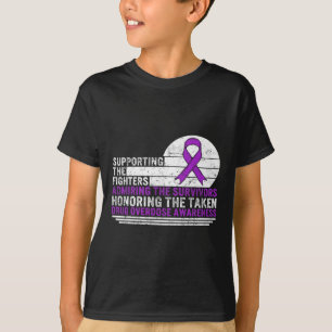 Camiseta Conciencia sobre la sobredosis de drogas que apoya