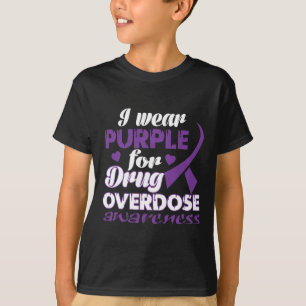 Camiseta Conciencia sobre la sobredosis de drogas que uso p