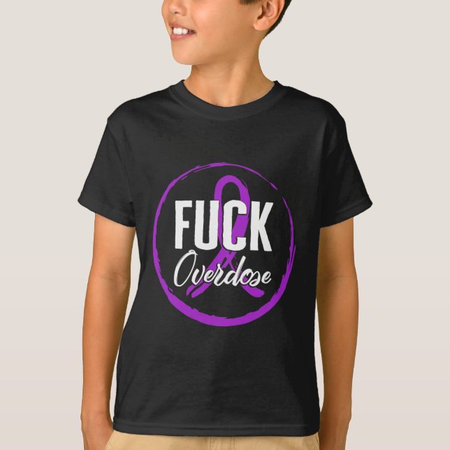 Camiseta Conciencia sobre la sobredosis de fármacos Agosto  (Anverso)
