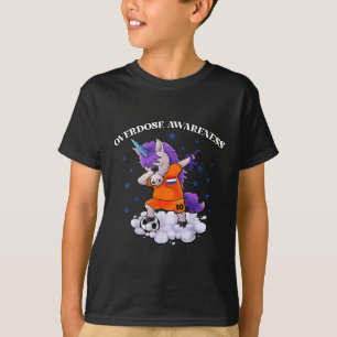 Camiseta Conciencia sobre la sobredosis Doble púrpura Unico