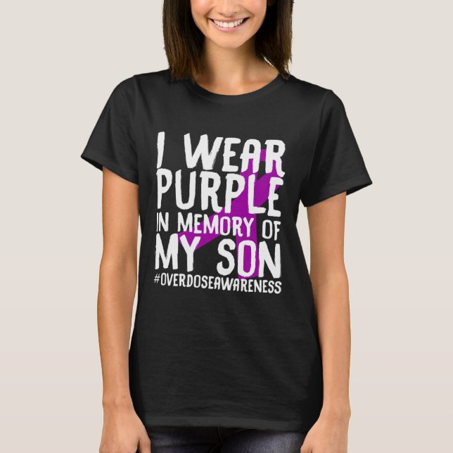 Camiseta Conciencia Sobre La Sobredosis Memoria Del Fármaco (Anverso)