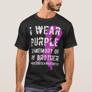 Camiseta Conciencia sobre la sobredosis Memoria púrpura de 