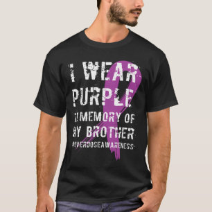 Camiseta Conciencia sobre la sobredosis Memoria púrpura de