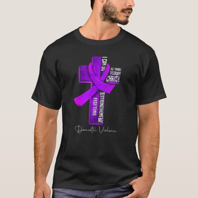 Camiseta Conciencia sobre la violencia doméstica Cristianis (Anverso)