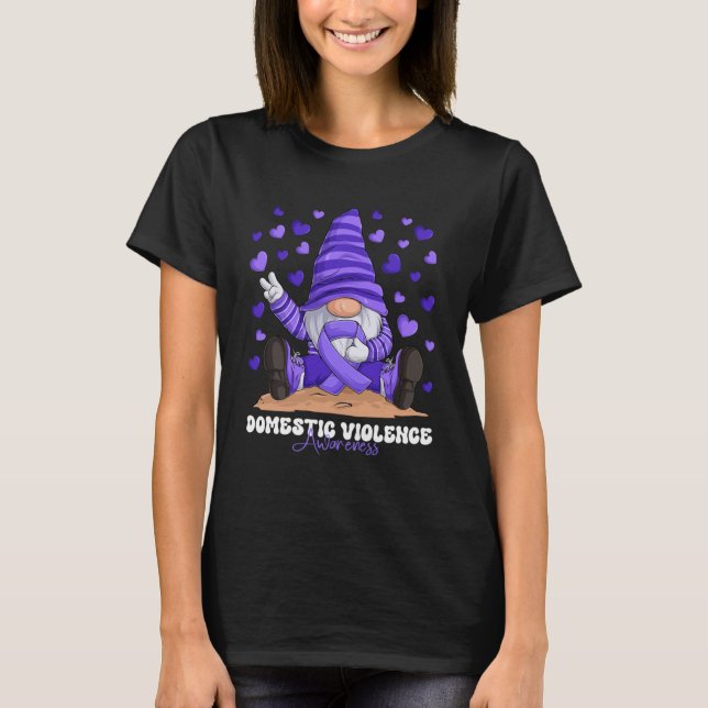 Camiseta Conciencia sobre la violencia doméstica Mes de Cin (Anverso)