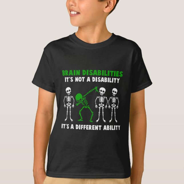Camiseta Conciencia sobre las discapacidades cerebrales No  (Anverso)
