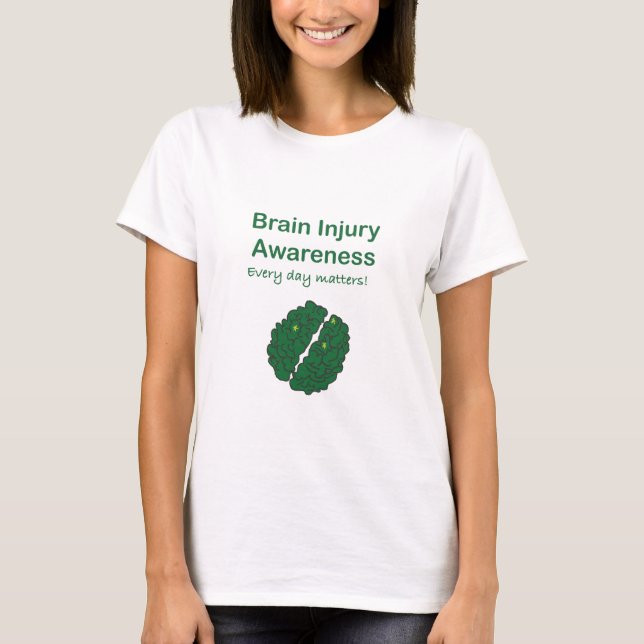 Camiseta Conciencia sobre lesiones cerebrales (Anverso)
