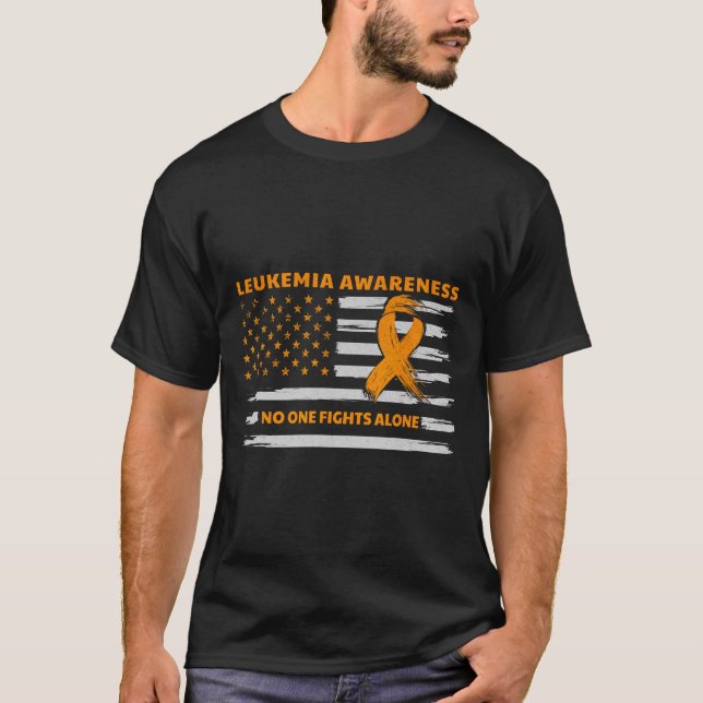 Camiseta Conciencia sobre leucemia Luchamos Conjuntamente c (Anverso)