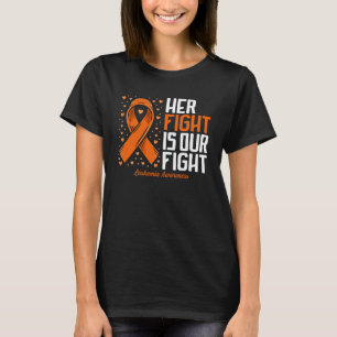 Camiseta Conciencia sobre leucemia Su lucha es nuestra luch