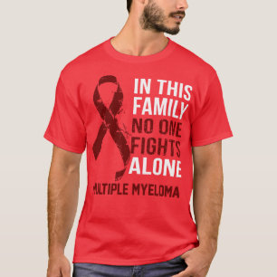 Camiseta Conciencia sobre mieloma múltiple nadie lucha solo
