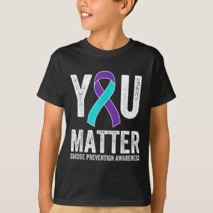 Camiseta Conciencia sobre Prevención del Suicidio Cinta Mor