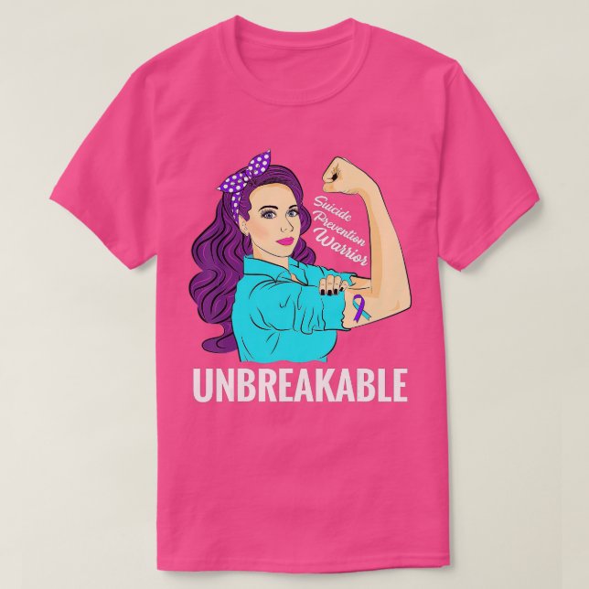 Camiseta Conciencia sobre prevención del suicidio Guerrero  (Diseño del anverso)