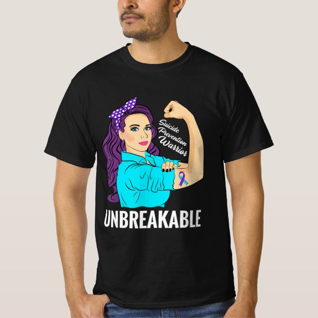 Camiseta Conciencia sobre prevención del suicidio Guerrero  (Anverso)