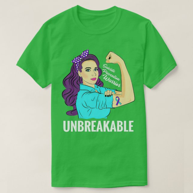 Camiseta Conciencia sobre prevención del suicidio Guerrero  (Diseño del anverso)