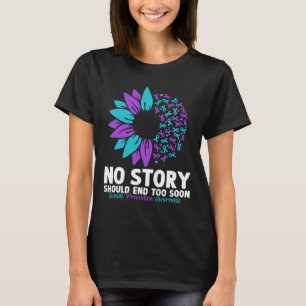 Camiseta Conciencia sobre prevención del suicidio Ninguna h
