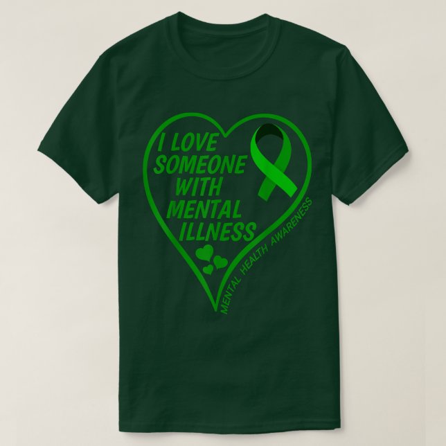 Camiseta Conciencia sobre Salud Mental Amo a Alguien Con Pr (Diseño del anverso)