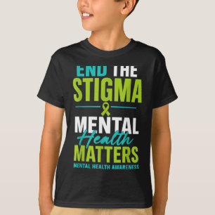 Camiseta Conciencia sobre salud mental para acabar con el e
