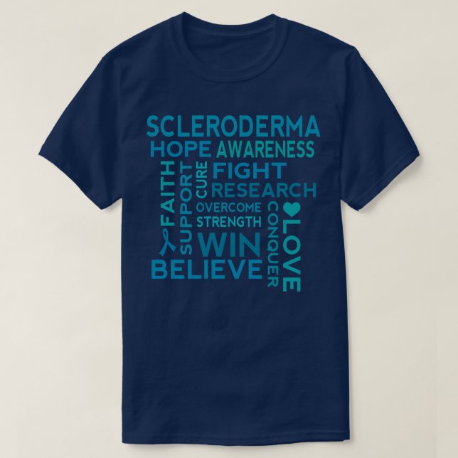 Camiseta Conciencia sobre Scheroderma (Diseño del anverso)