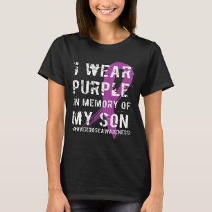 Camiseta Conciencia sobre Sobredosis Recuerdo de Hijo Cinta