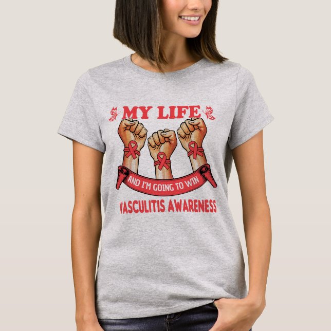 CAMISETA CONCIENCIA SOBRE VASCULITIS (Anverso)