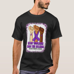 Camiseta Conciencia sobre Violencia Doméstica Detener Viole