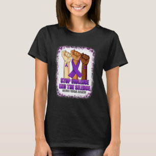 Camiseta Conciencia sobre Violencia Doméstica Detener Viole