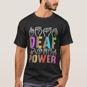 Camiseta Conciencia sorda del lenguaje de señas americano 3
