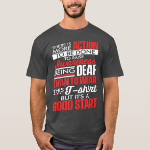 Camiseta Conciencia Sorda Uso Desorción Pérdida de audición