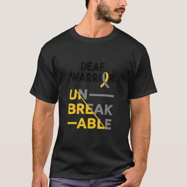 Camiseta Conciencia sordera de Guerrero Sordo (Anverso)