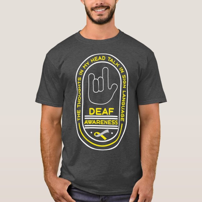 Camiseta Conciencia sordera Hablar Sordera Perdida de audic (Anverso)