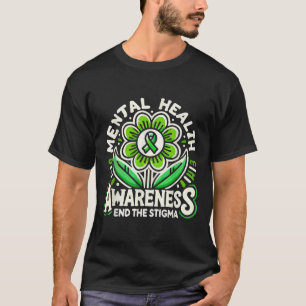 Camiseta Conciencia suicida Depresión Ansiedad Salud mental