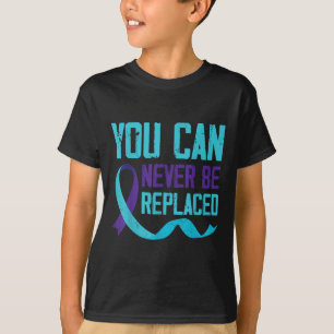 Camiseta Conciencia suicida que nunca se puede reemplazar