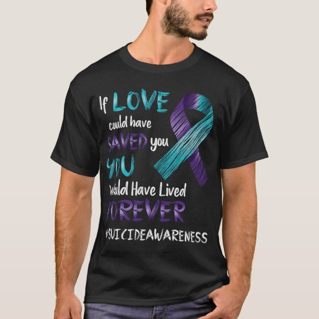 Camiseta Conciencia suicida si el amor pudo haber salvado (Anverso)