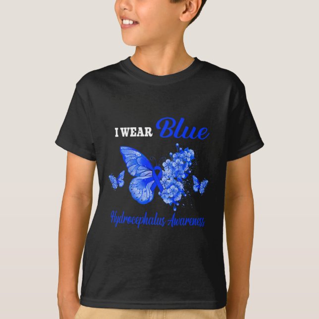 Camiseta Conciencia: uso mariposa azul (Anverso)