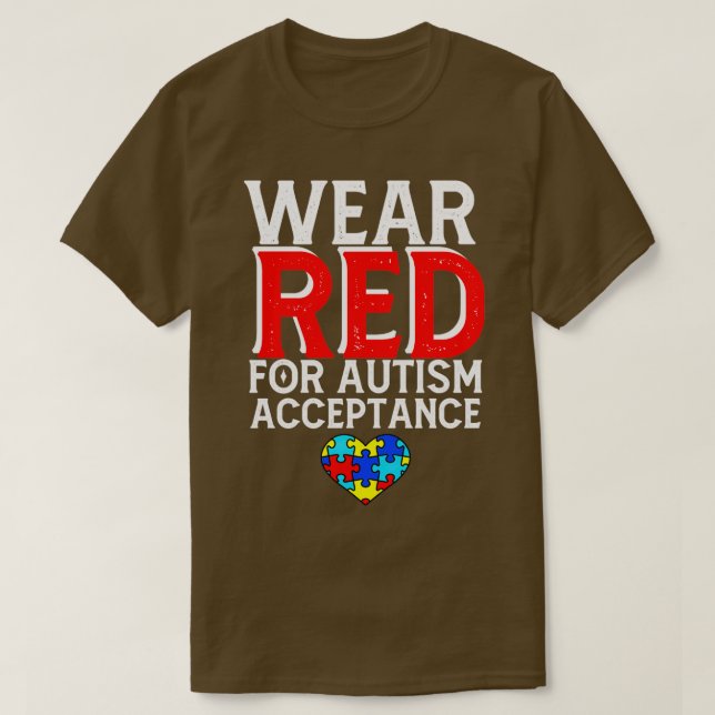 Camiseta Conciencia y aceptación del autismo 1 (Diseño del anverso)