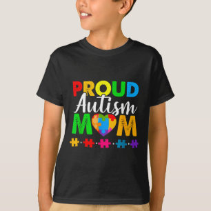 Camiseta Conciencia y aceptación del autismo mamá orgullosa
