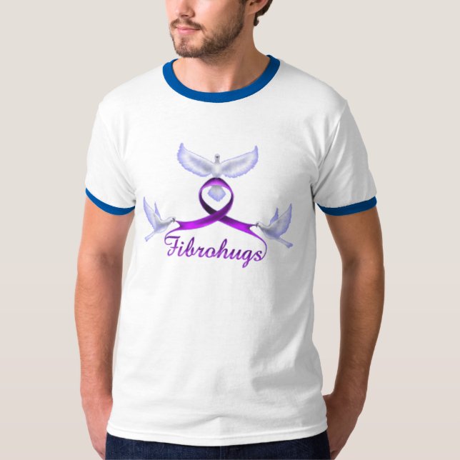 Camiseta Conciencia y ayuda del Fibromyalgia (Anverso)