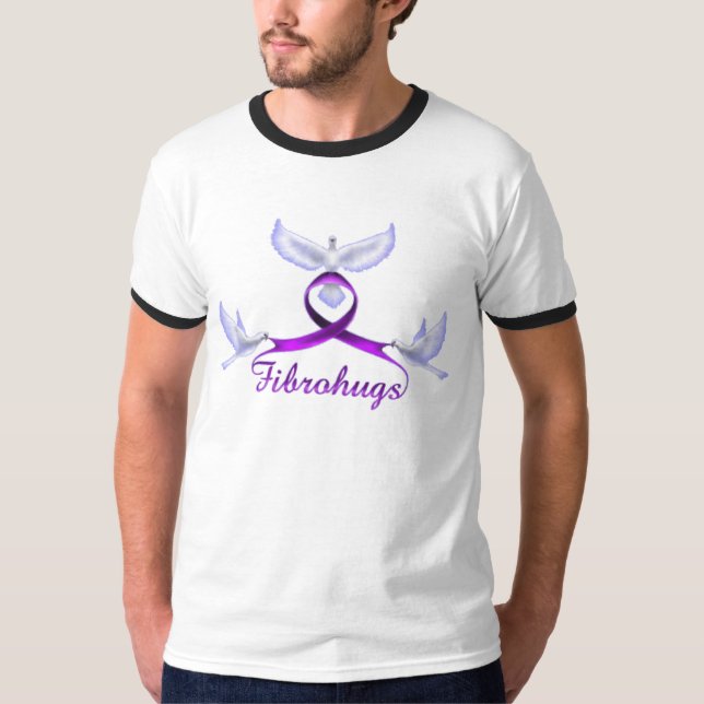 Camiseta Conciencia y ayuda del Fibromyalgia (Anverso)