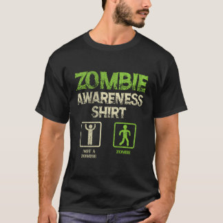 Camiseta Conciencia Zombie Muerte de Halloween Divertida Se