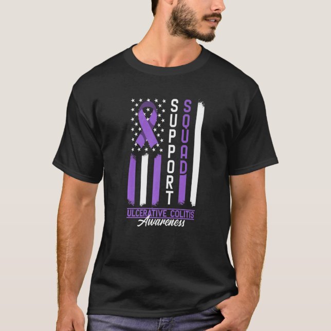 Camiseta Concienciación Apoyo Colitis Ulcerosa Squad I Ulc (Anverso)