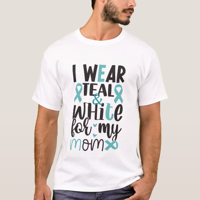 Camiseta Concienciación/apoyo sobre el cáncer de cuello ute (Anverso)