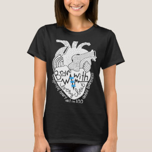 Camiseta Concienciación de CHD Corazón valiente con cada ap