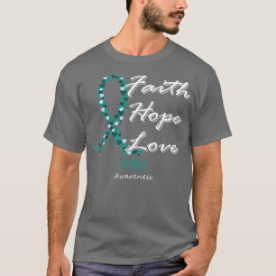 Camiseta Concienciación de PCOS Fe Esperanza Amor En Esta F