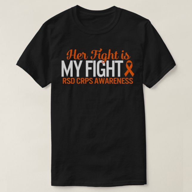 Camiseta Concienciación de RSD CRPS Su Lucha Es Mi Comple D (Diseño del anverso)